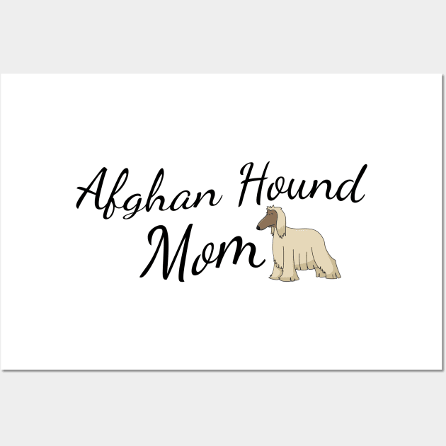 Afghan Hound Mom Wall Art by tribbledesign